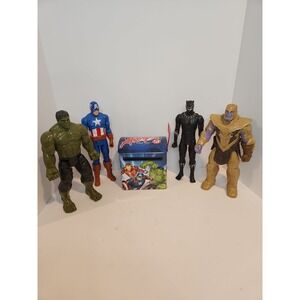 Marvel Cinematic Universe 5pc Avengers 11.5" Set W/ Mailbox Infinity :War Games